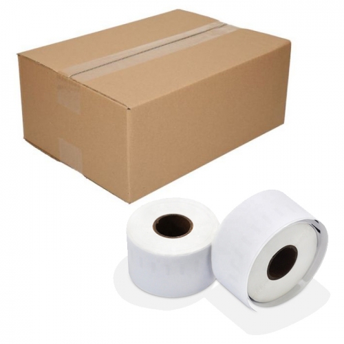 10 rolos Dymo 99018 etiquetas compatíveis, 38 x 190mm, 110 etiquetas