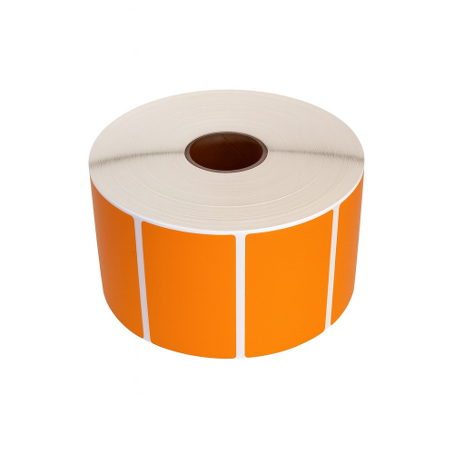 Etiquetas térmicas, 57 x 32mm,, laranja, 1500 etiquetas