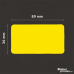 Dymo 11355 etiquetas compatíveis, amarelo, 51 x 19mm, 500 etiquetas