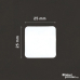Dymo 30332 (S0929120) etiquetas compatíveis, 25 x 25mm, 750 etiquetas