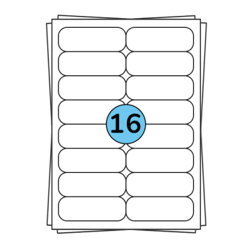 A4 folhas de etiquetas