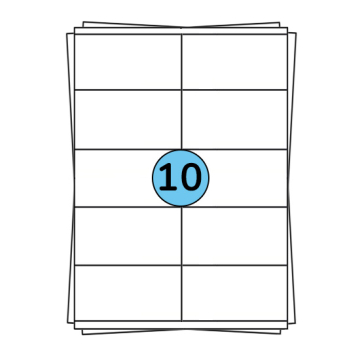 A4 folhas de etiquetas
