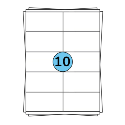 Folhas de etiquetas A4