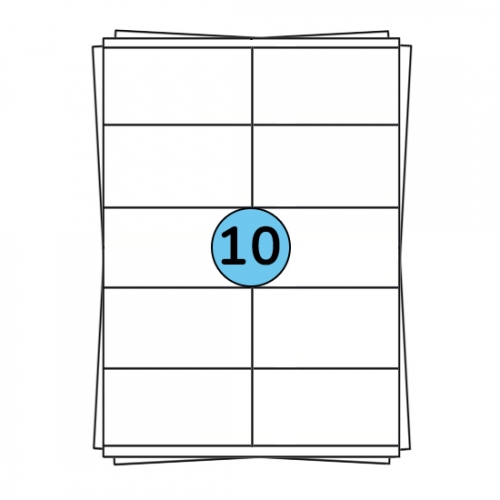 A4 folhas de etiquetas 105 x 57 mm, 1.000 etiquetas
