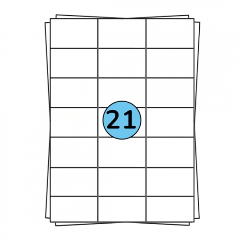 A4 folhas de etiquetas 70 x 42 mm, 2.100 etiquetas