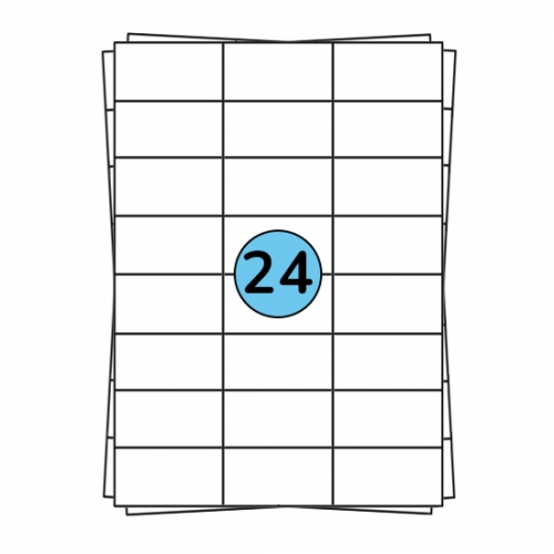 A4 folhas de etiquetas 70 x 37 mm, 2.400 etiquetas