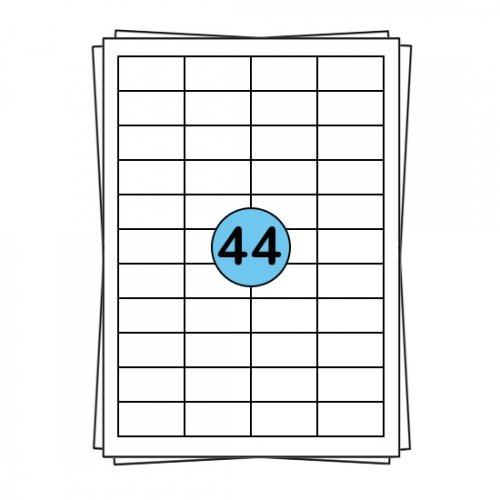 A4 folhas de etiquetas 48 x 25 mm, 4.400 etiquetas