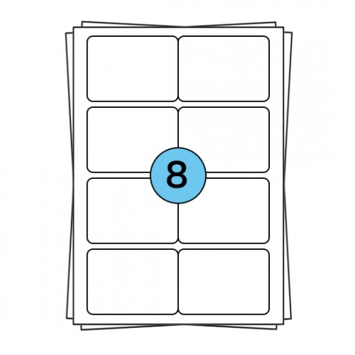 A4 folhas de etiquetas 99 x 68 mm, 800 etiquetas