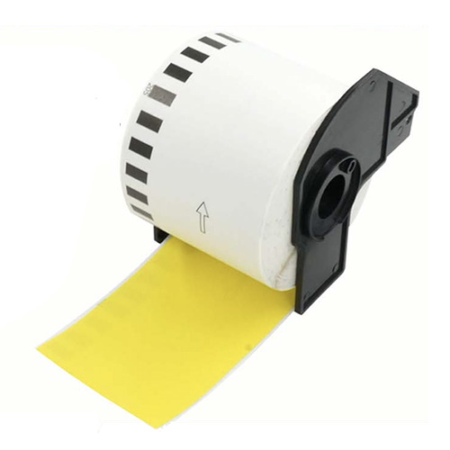 Brother DK-22205 etiquetas compatíveis, amarelo, 62mm x 30,48m