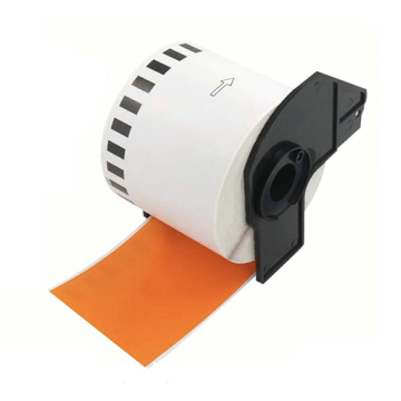 Brother DK-22205 etiquetas compatíveis, laranja