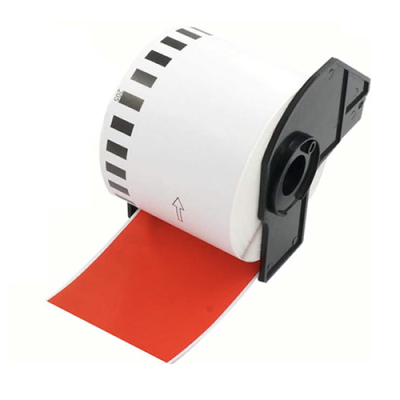 Brother DK-22205 etiquetas compatíveis, vermelho