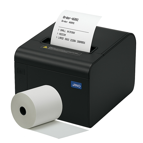 Kit de início: JINO XP-Q200H impressora de talões + 10 rolos de caixa registradora