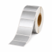 Etiquetas térmicas, prateado, 51 x 25mm, plástico, 2580 etiquetas, transferência térmica